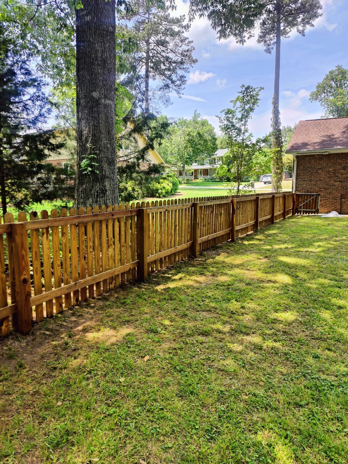 A wood deck or fence before and after a Soda City clean and brighten