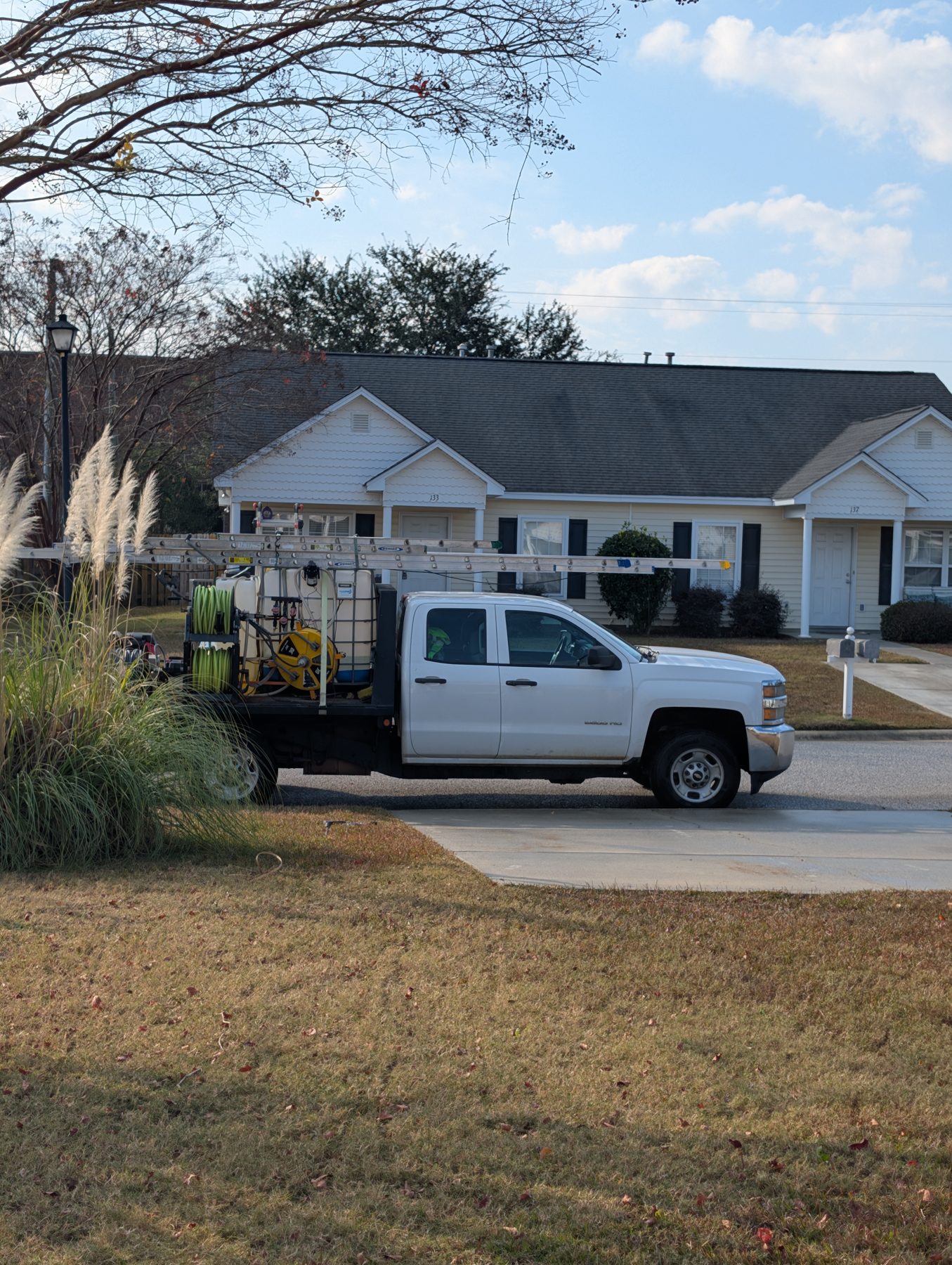The Soda City truck parked at a brick house in West Columbia